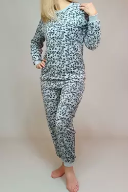 Пижама женская Banny махровая 44 Серая 62607247-1
