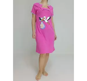 Платье-туника  женская Аист (для кормящих мам) 46-48 Розовая (79015634-1)