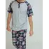 Мужская пижама крупная клетка Серая 50 (56607351-1)
